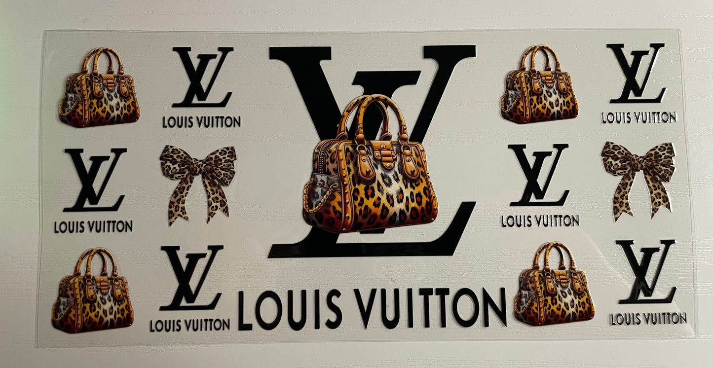 LV Cheetah bag & bow wrap