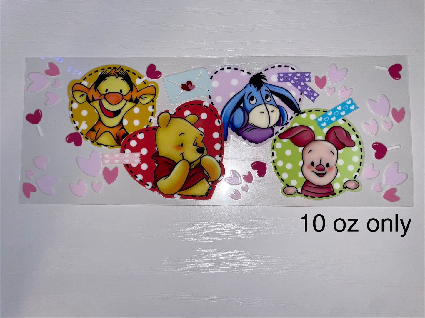 Tiger, Bear, Donkey, Pig (10 oz only) Cup Wrap