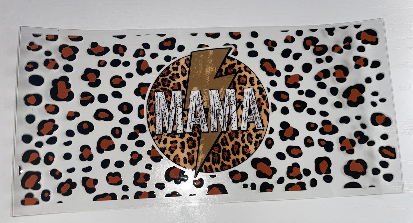 MAMA cheetah print w/ lightening bolt wrap