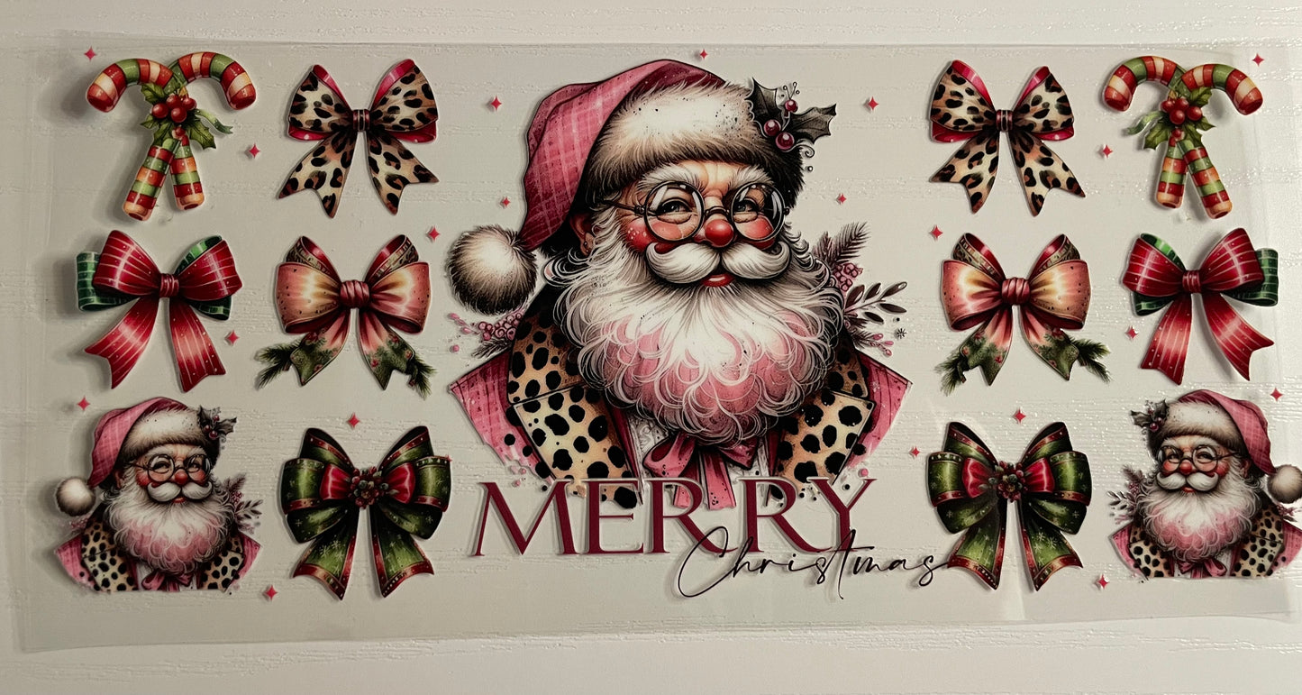 Santa & Bows Merry Christmas