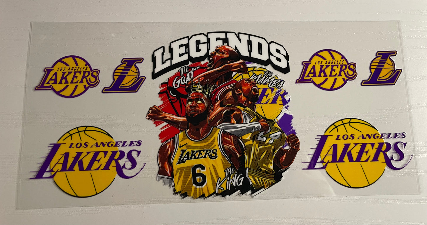 Purple & Yellow Basketball Team Wrap