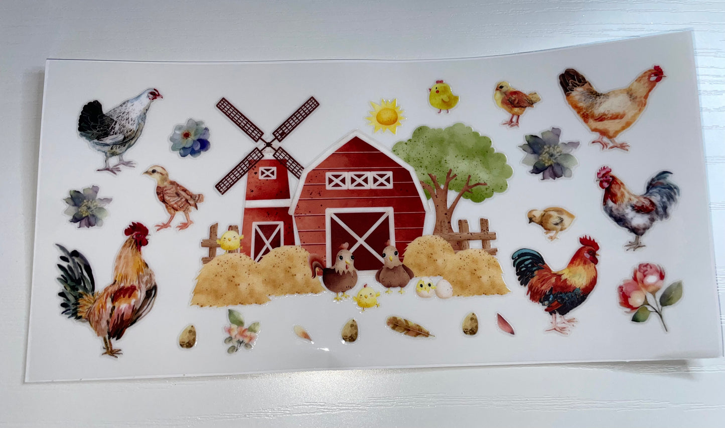 Barn & Chickens Wrap