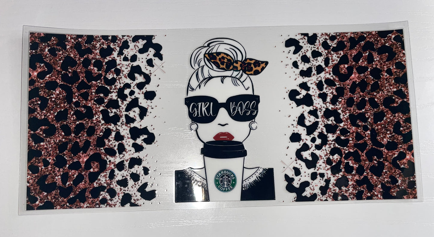 Boss life cheetah w/ coffee wrap