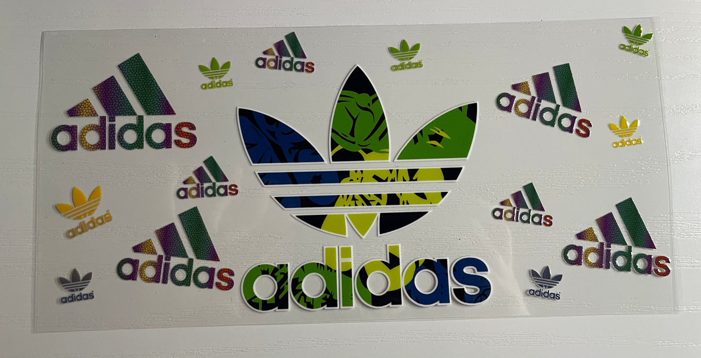 A Blue, green, light green wrap