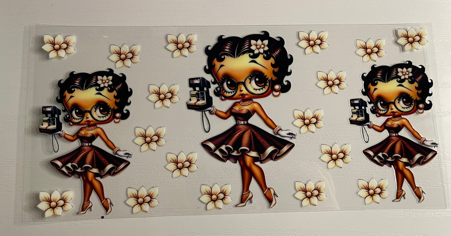 BB white flowers Wrap