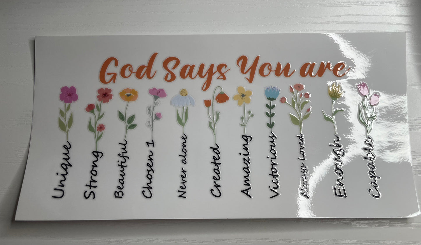 God Says You Are Wrap