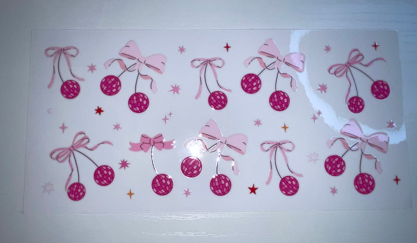 Pink Bows & Pink Cherries Wrap