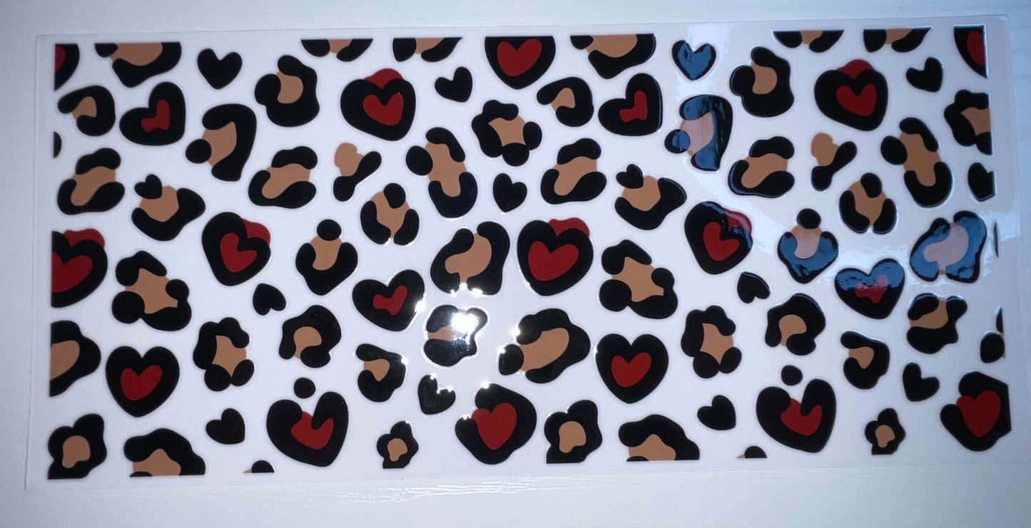 Cheetah Print w/ Hearts Wrap