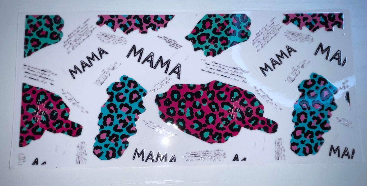 MAMA Green & Pink Cheetah Wrap