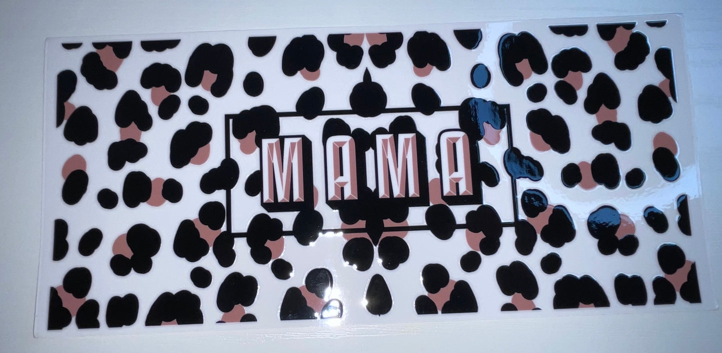 MAMA w/ Black & Brown Cheetah Print