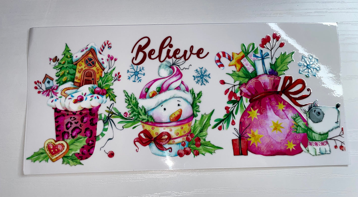 Snowman Believe Wrap