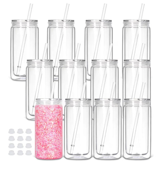 16oz Tumbler Snow Globe Cups