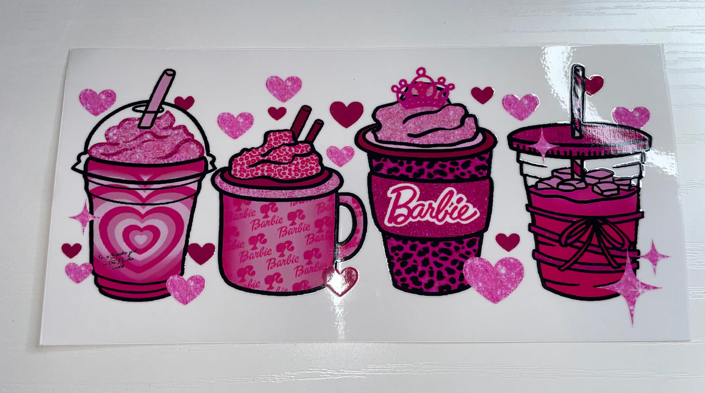 Barbie Pink Coffee Wrap