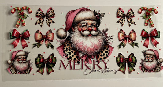 Santa & Bows Merry Christmas