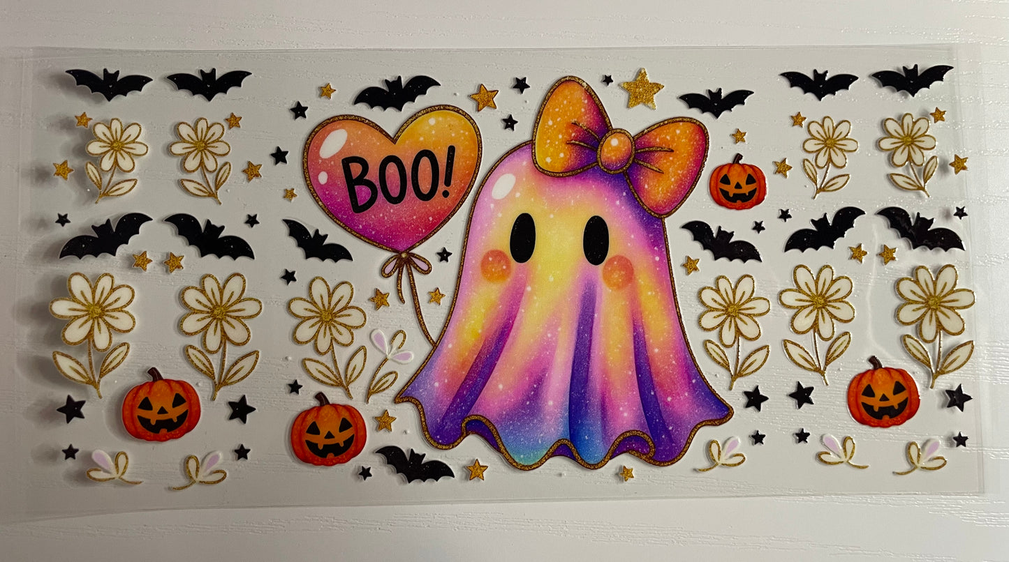 Ghost and boo balloon Wrap