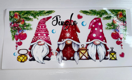Christmas Jingle Gnomes Wrap
