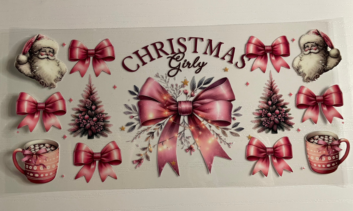 Christmas Girly Pink Wrap