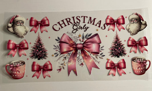 Christmas Girly Pink Wrap