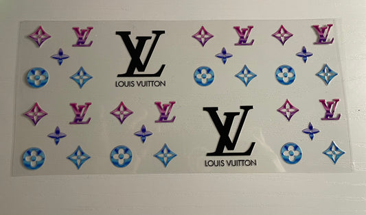 LV blue/pink/purple wrap