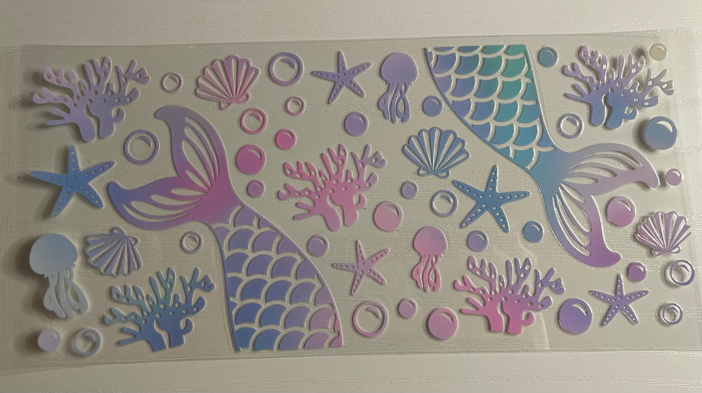 Mermaid Tale & sea life Wrap