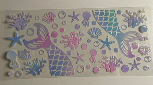 Mermaid Tale & sea life Wrap