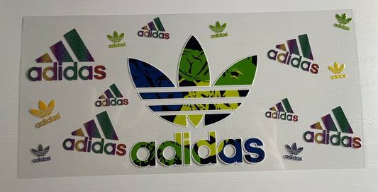 A Blue, green, light green wrap