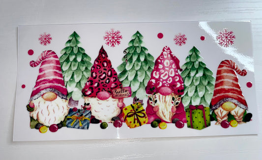 Christmas Trees & Gnomes Wrap