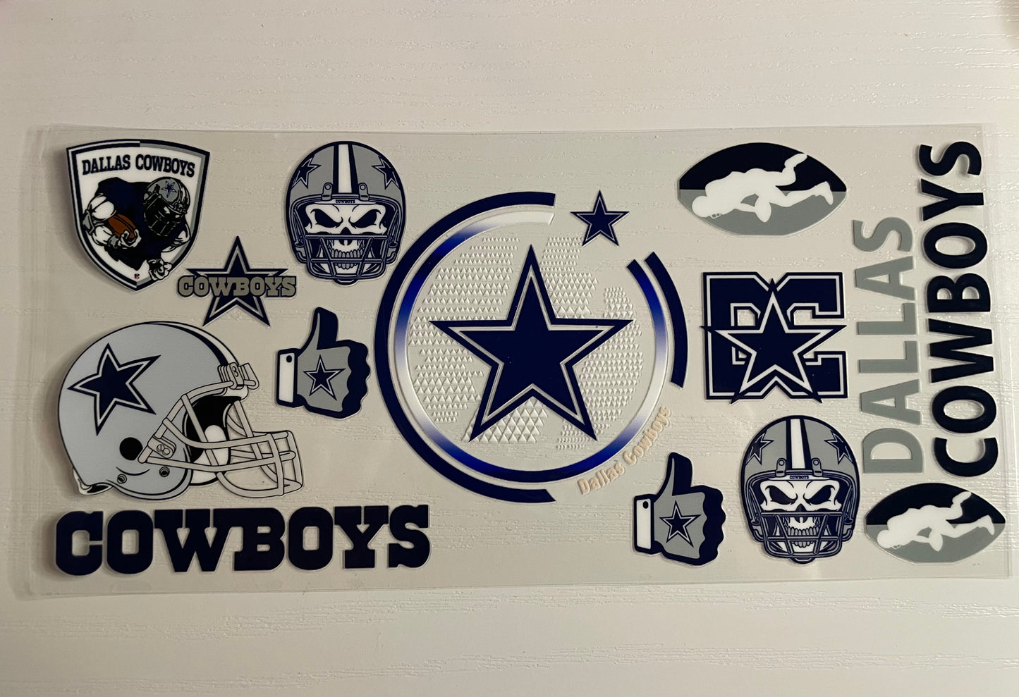 Blue & Silver  Football Team Wrap