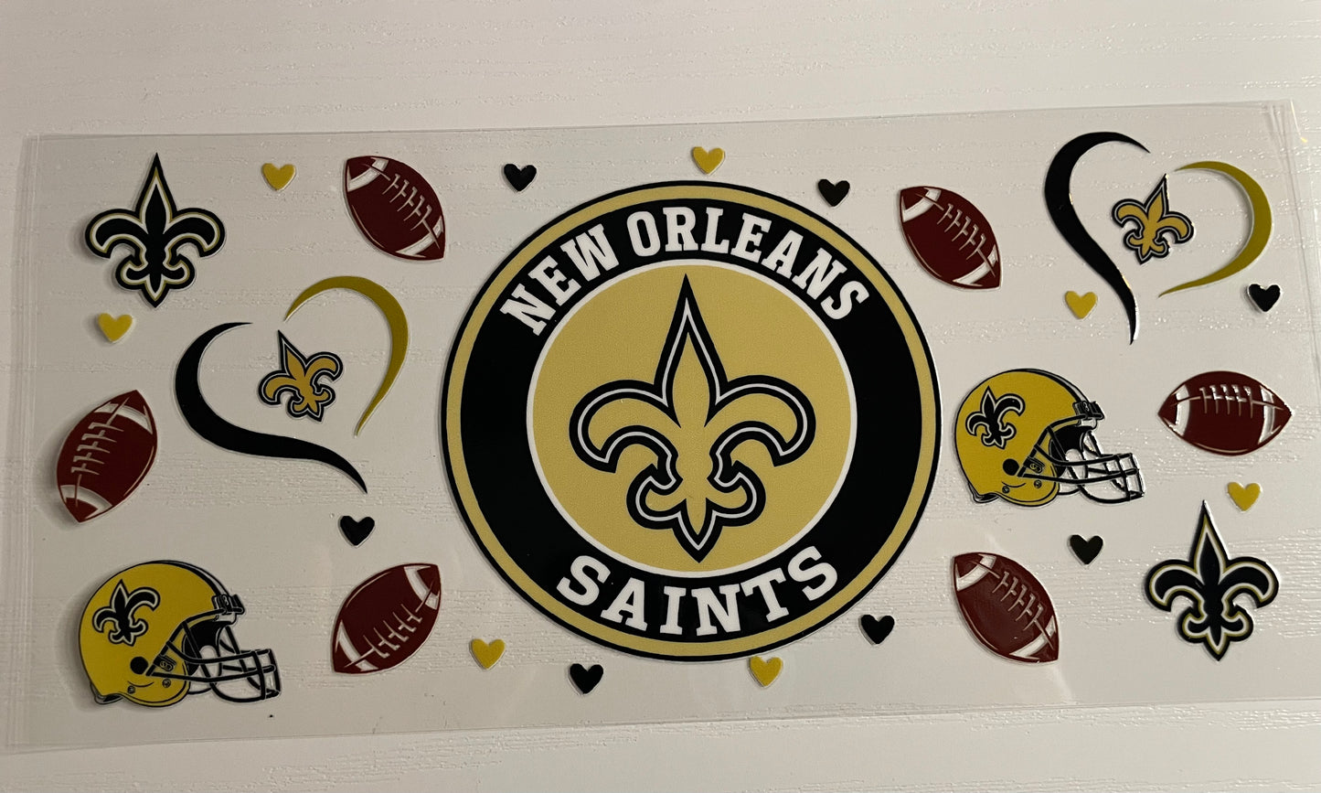 Gold and black Football Team Wrap