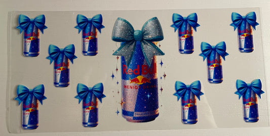 RB Blue glitter bow wrap