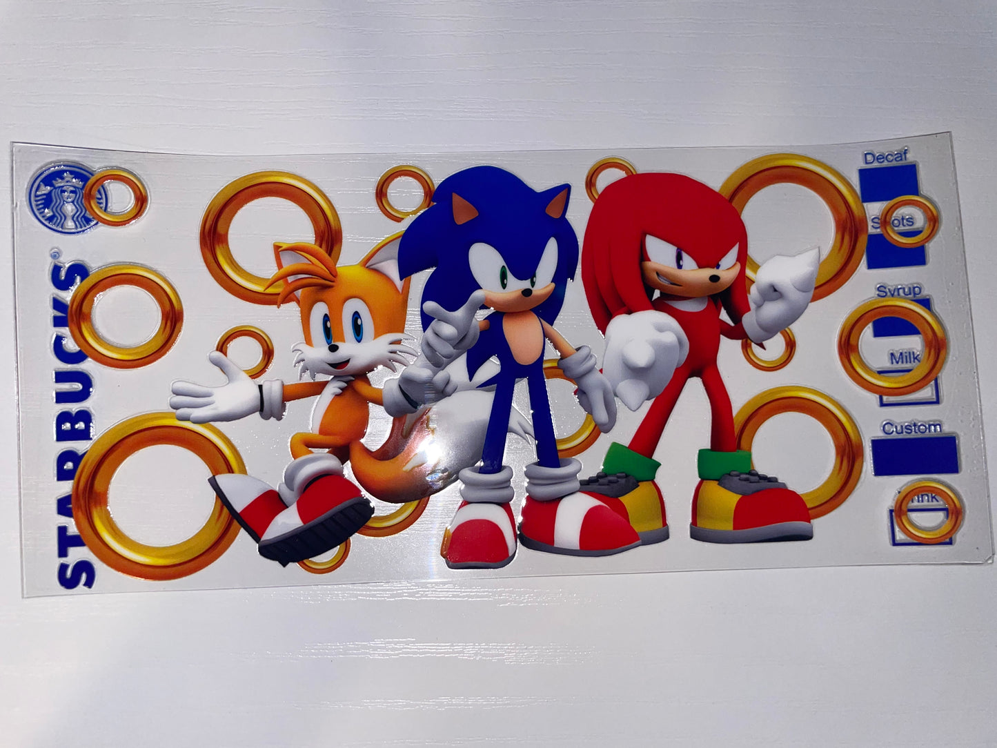 Yellow, Red, Blue w/ Rings