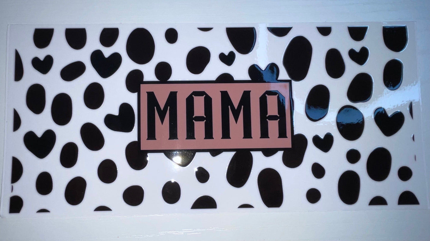 MAMA Cow Print w/ Hearts Wrap