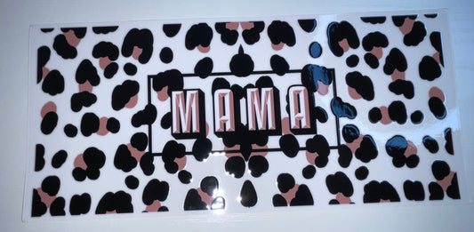 MAMA w/ Black & Brown Cheetah Print